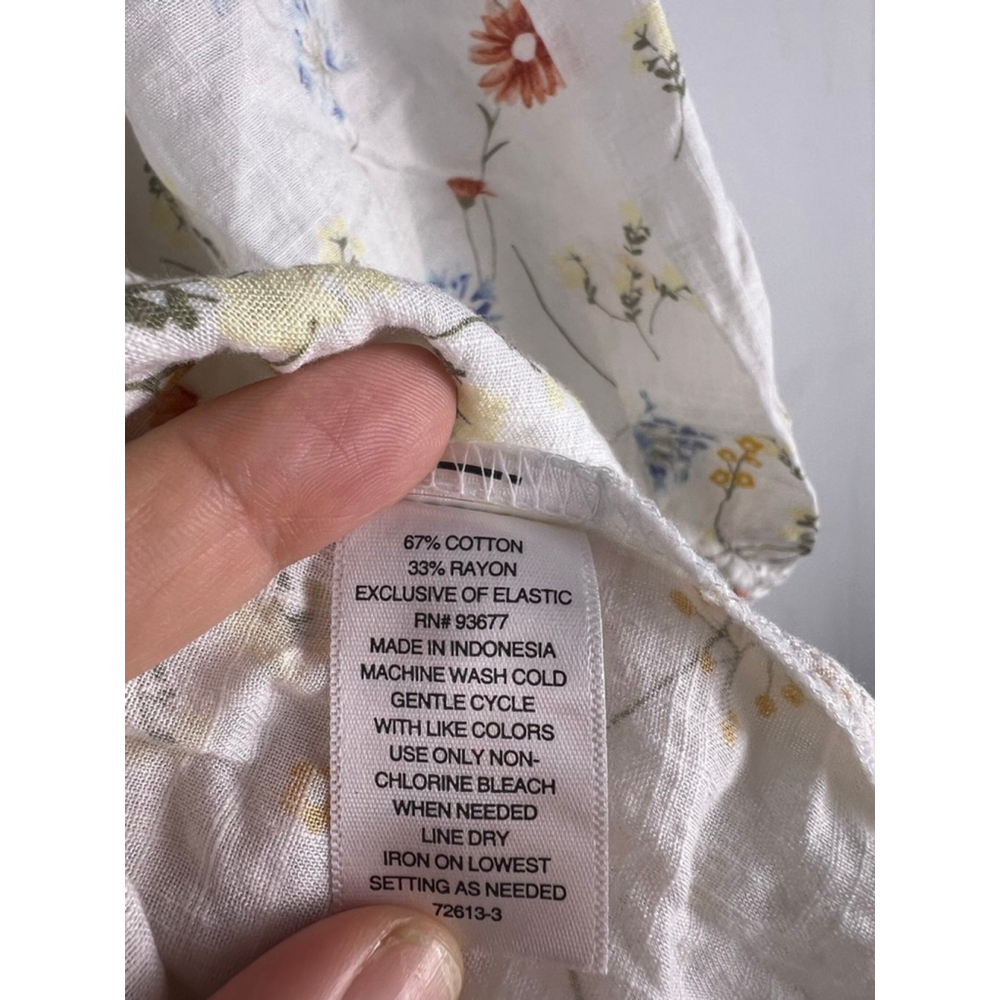 Women's ana a new approach White Floral Blouse S boho cottagecore - Picture 4 of 6